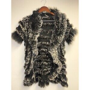 Chic Gaby & Eden Rabbit & Fox Fur Vest Size M